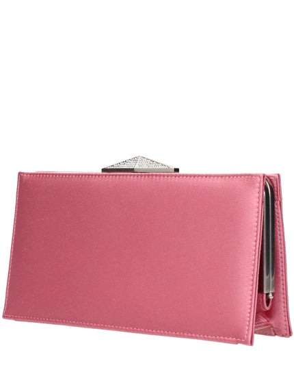Jimmy Choo Pink Satin Clutch Bag