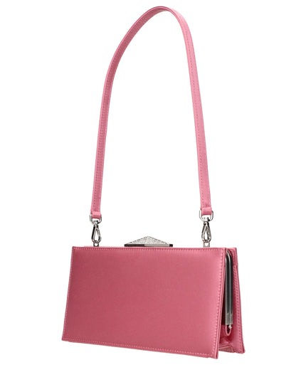 Jimmy Choo Pink Satin Clutch Bag