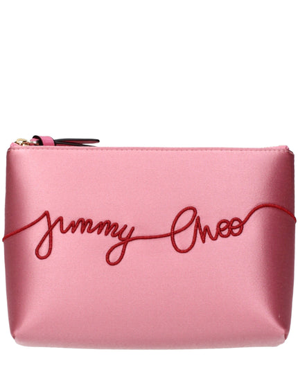 Jimmy Choo Pink Satin Clutch Bag