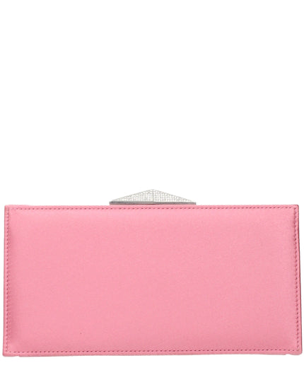Jimmy Choo Pink Satin Clutch Bag