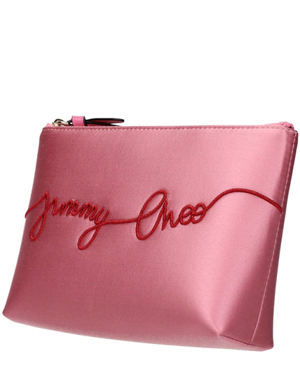 Jimmy Choo Pink Satin Clutch Bag