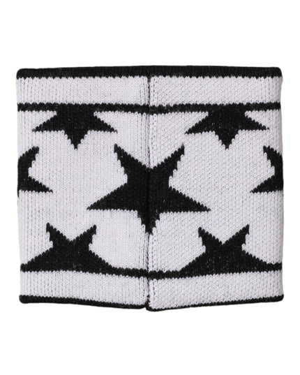 Dolce & Gabbana White Black Wool Logo #DGMILLENNIALS Wristband