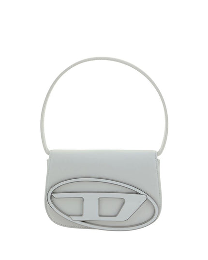 Diesel White Calf Leather Bos Taurus Shoulder Bag