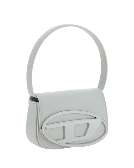 Diesel White Calf Leather Bos Taurus Shoulder Bag