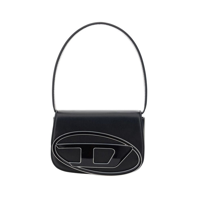 Diesel Black Calf Leather Bos Taurus Shoulder Bag
