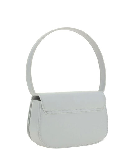Diesel White Calf Leather Bos Taurus Shoulder Bag