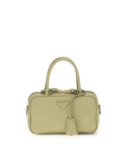 Prada Green Calf Leather Bos Taurus Handbag