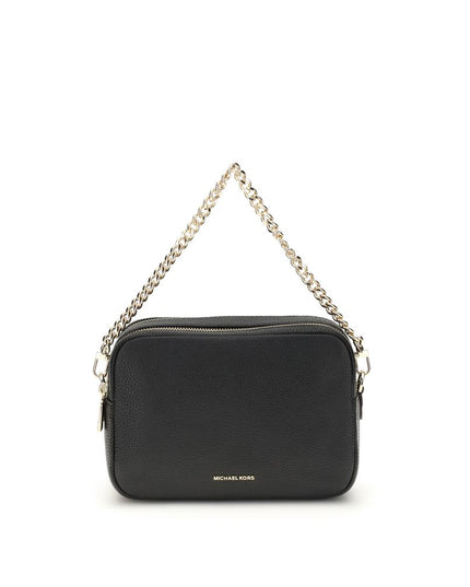 Michael Kors Black Calf Leather Bos Taurus Shoulder Bag