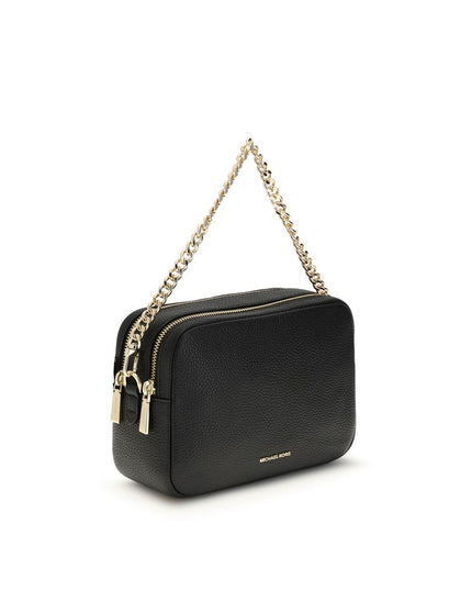 Michael Kors Black Calf Leather Bos Taurus Shoulder Bag