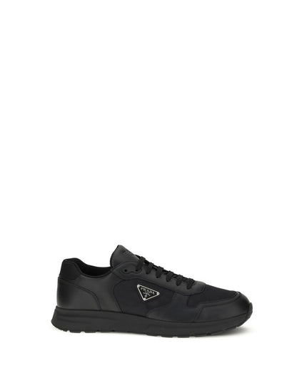 Prada Black Recycled Polyamide Athletic Sneakers