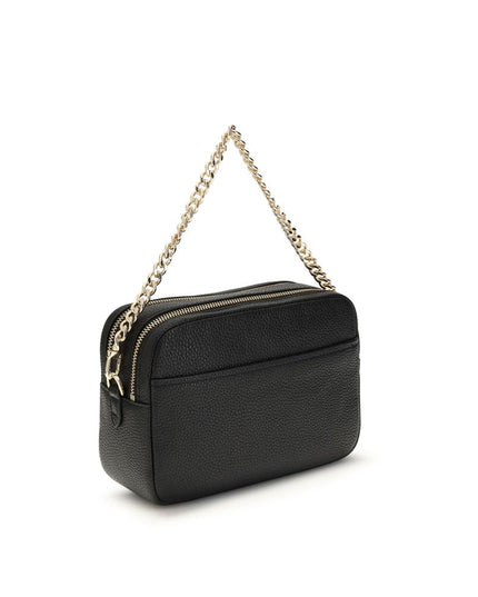 Michael Kors Black Calf Leather Bos Taurus Shoulder Bag