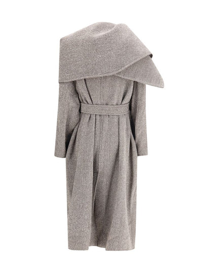 Ferragamo Brown Fleece Wool Coat