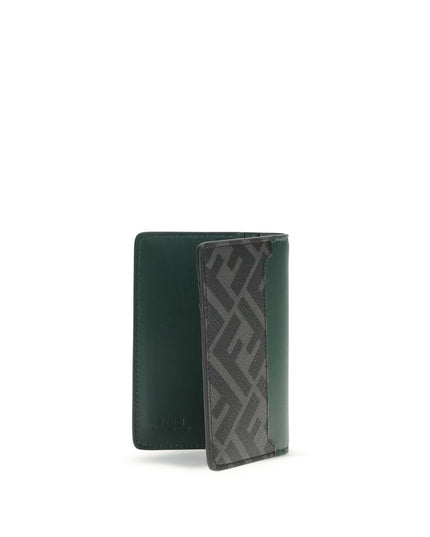 Fendi Black Calf Leather Bos Taurus Wallet