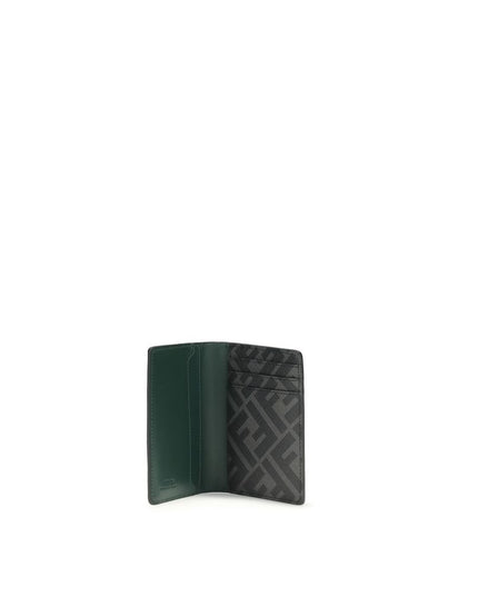 Fendi Black Calf Leather Bos Taurus Wallet