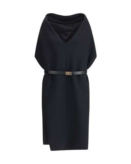 Ferragamo Black Viscose Casual Dress