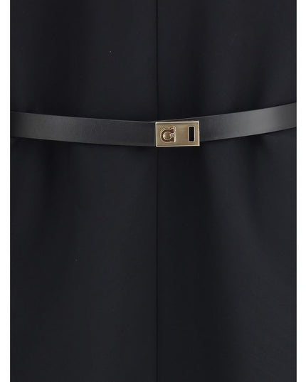 Ferragamo Black Viscose Casual Dress