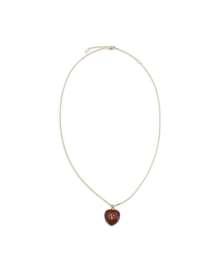Valentino Garavani Red Brass Necklace
