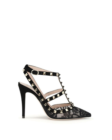 Valentino Garavani Black Polyamide Platform Pumps