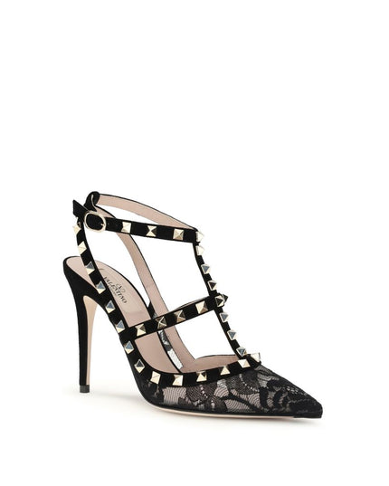 Valentino Garavani Black Polyamide Platform Pumps