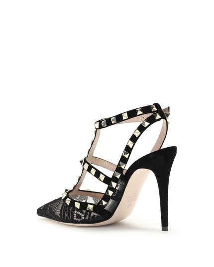 Valentino Garavani Black Polyamide Platform Pumps