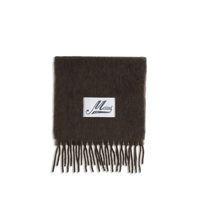 Marni Brown Wool Scarf