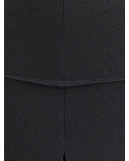 Rick Owens Black Wool Skirt