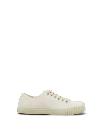 Margiela White Cotton Low Top Sneakers