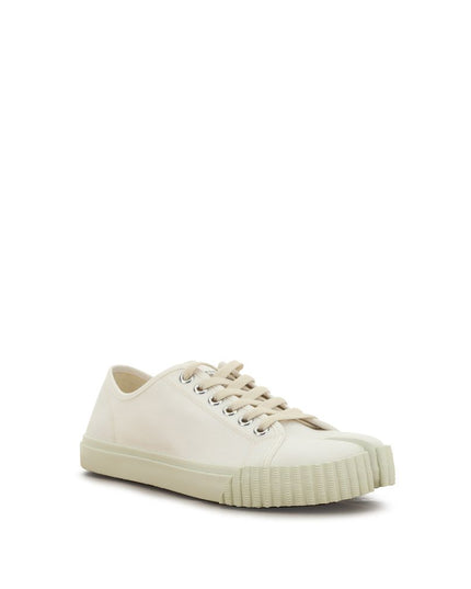 Margiela White Cotton Low Top Sneakers