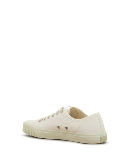 Margiela White Cotton Low Top Sneakers