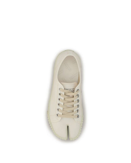 Margiela White Cotton Low Top Sneakers