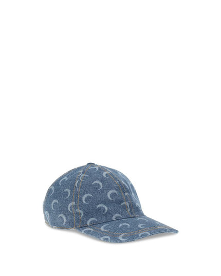 Marine Serre Light Blue Cotton Cap (Baseball Hat)