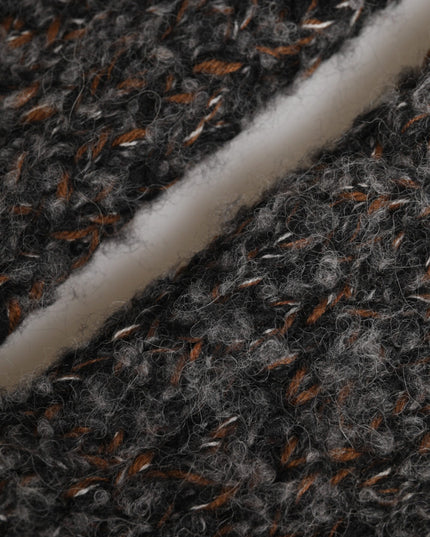 Dolce & Gabbana Gray Virgin Wool Knitted Fingerless Men Gloves