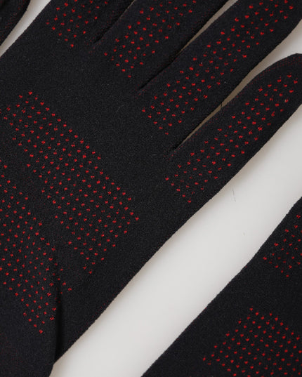 Dolce & Gabbana Black DG Logo Cotton Hands Mitten Men Gloves