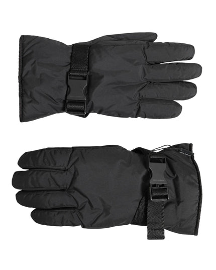 Dolce & Gabbana Black Windproof Ski Winter Warm Non Slip Gloves