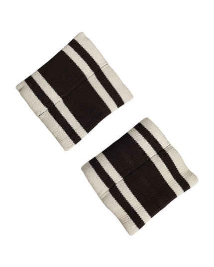 Dolce & Gabbana Black White DG Logo Cotton 1 Pair  Wristband