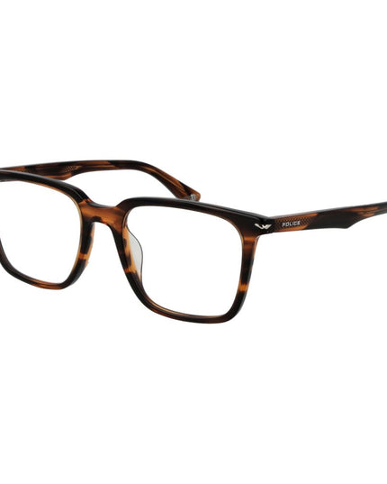 Police Brown Cellulose Acetate Glasses (Frames)