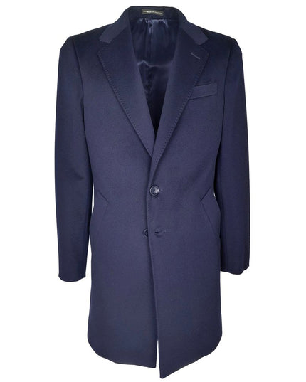 Made in Italy Blue Wool Men's Jacket