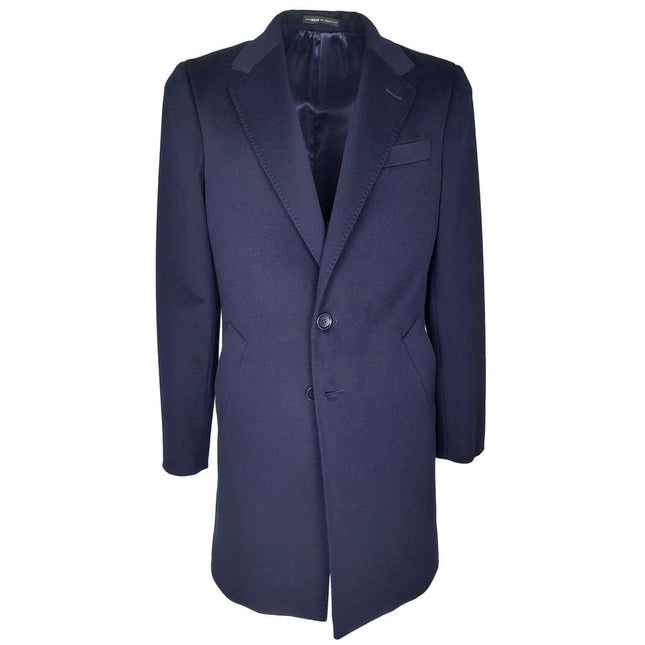 Made in Italy Blue Wool Men's Jacket