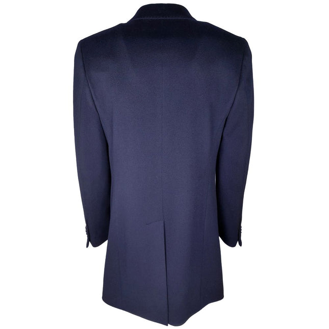 Made in Italy Blue Wool Men's Jacket