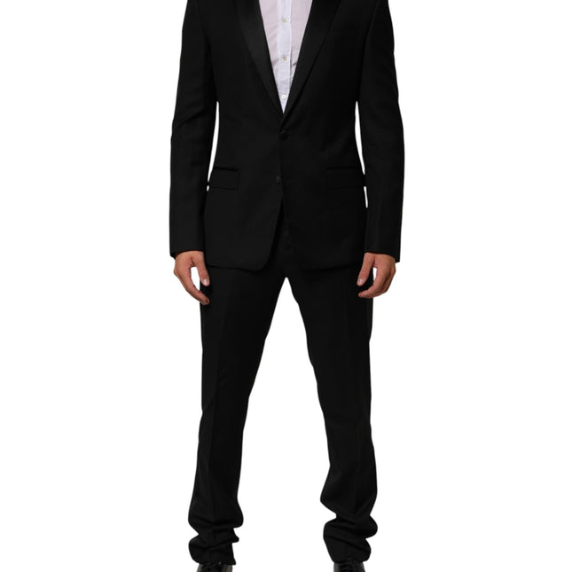 Dolce & Gabbana Black 2 Buttons Jacket Formal 2 Piece Suit