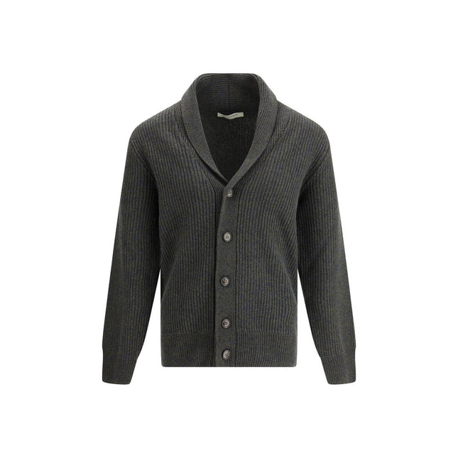 Brooksfield Green Fleece Wool Cardigan