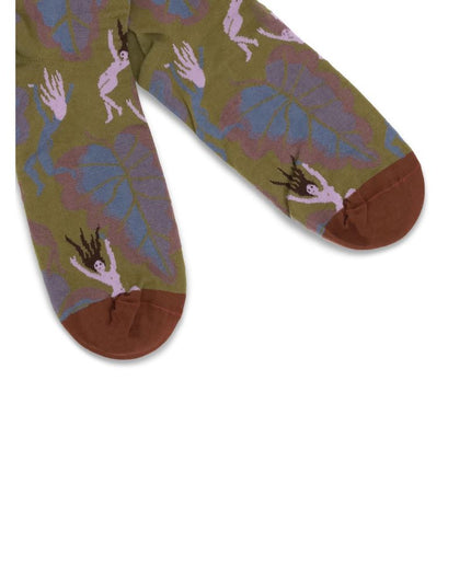 Bonne Maison Green Cotton Socks