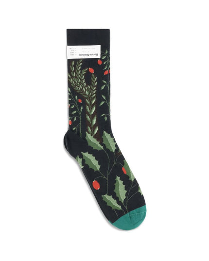 Bonne Maison Black Cotton Socks
