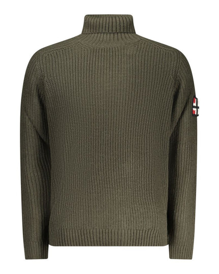 Norway 1963 Green Wool Men Turtleneck Sweater