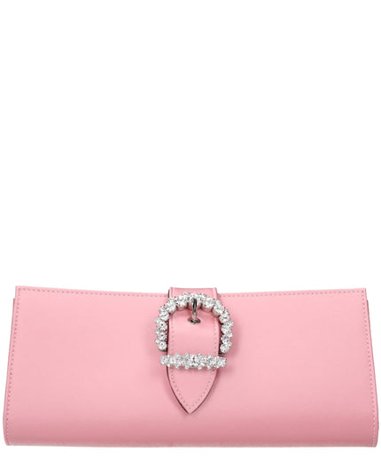 Jimmy Choo Pink Satin Clutch Bag