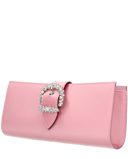 Jimmy Choo Pink Satin Clutch Bag