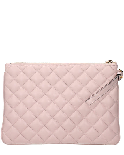Versace Pink Leather Clutch Bag