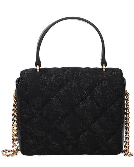 Versace Black Fabric Handbag