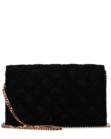 Versace Black Fabric Clutch Bag