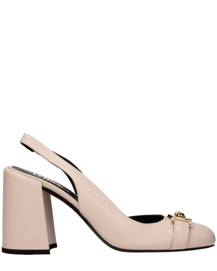 Versace Pink Leather High Heel Pumps